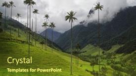  Presentation with wax - Presentation theme featuring scenic-landscape-of-tall-wax background and a tawny brown colored foreground