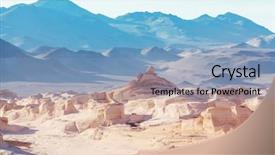  Presentation with beautiful landscapes - Presentation design featuring scenic landscapes of northern argentina background and a light blue colored foreground
