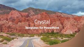  Presentation with inspiring - Audience pleasing slide set consisting of scenic-landscapes-of-northern-argentina backdrop and a red colored foreground