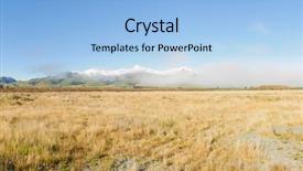  Presentation with ion - Audience pleasing slide deck consisting of scenic mountains ion the south backdrop and a light blue colored foreground