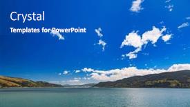 Presentation with scenic - PPT theme featuring scenic-otago-harbour-coast-near background and a teal colored foreground