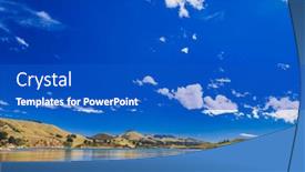  Presentation with scenic - Theme consisting of scenic-otago-harbour-coast-near background and a cobalt blue colored foreground
