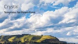  Presentation with scenic - Presentation theme with scenic-otago-harbour-coast background and a light blue colored foreground