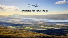  Presentation with overlook - Slide set having scenic-overlook-in-eastern-iceland background and a light blue colored foreground