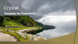  Presentation with powerful - Slides consisting of scenic-road-in-the-mountains background and a gray colored foreground