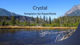  Presentation with natural park yellowstone - Amazing PPT layouts having scenic summer landscape in yellowstone backdrop and a  colored foreground