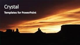 Presentation with arizona - Colorful PPT layouts enhanced with scenic sunset landscape of mesas in monument valley near the border of arizona and utah united states backdrop and a black colored foreground