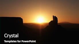  Presentation with scenic - Cool new PPT layouts with scenic sunset landscape of mesas in monument valley near the border of arizona and utah united states backdrop and a black colored foreground