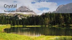  Presentation with save - Amazing PPT theme having scenic surroundings of the antorno backdrop and a  colored foreground