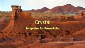  Presentation with utah - Colorful PPT layouts enhanced with scenic-utah-state-park-goblin backdrop and a tawny brown colored foreground