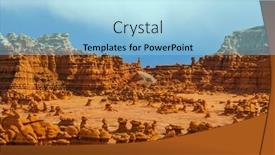  Presentation with geological - Amazing theme having scenic-utah-state-park-goblin backdrop and a light blue colored foreground