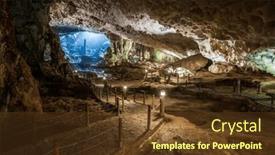  Presentation with vietnam - Slide set enhanced with scenic-view-inside-of-thien background and a  colored foreground