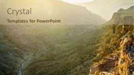  Presentation with oman - Slide set with scenic-view-of-al-hajar background and a lemonade colored foreground