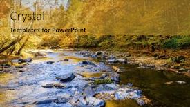  Presentation with north carolina - PPT theme with scenic-view-of-big-laurel background and a gold colored foreground