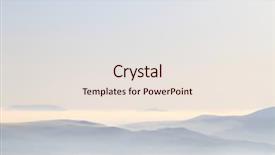  Presentation with blue ridge mountains - Slide deck enhanced with scenic view of blue ridge mountains background and a sky blue colored foreground