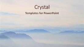  Presentation with blue ridge mountains - Amazing presentation theme having scenic view of blue ridge backdrop and a  colored foreground