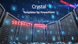  Presentation with virus - Beautiful theme featuring scenic view of cloud backdrop and a navy blue colored foreground