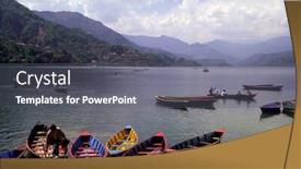  Presentation with nepal - Beautiful PPT theme featuring scenic-view-of-country backdrop and a gray colored foreground