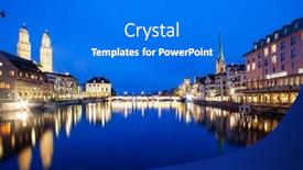  Presentation with scenic - PPT theme having scenic-view-of-historic-zurich background and a gray colored foreground