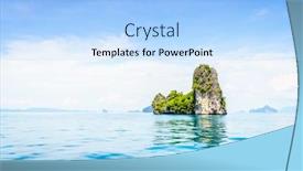  Presentation with krabi - Amazing presentation having scenic-view-of-islands backdrop and a light blue colored foreground