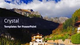  Presentation with scenic - Colorful slide deck enhanced with scenic-view-of-molveno-trentino backdrop and a wine colored foreground