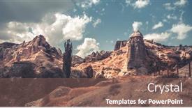  Presentation with cappadocia - Audience pleasing PPT layouts consisting of scenic-view-of-mountains backdrop and a violet colored foreground