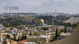  Presentation with ancient temples - Presentation featuring scenic-view-of-old-historic background and a light gray colored foreground