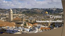  Presentation with ancient temples - Slide set enhanced with scenic-view-of-old-historic background and a tawny brown colored foreground