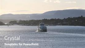  Presentation with scenic - PPT layouts enhanced with scenic-view-of-oslo-harbour background and a gray colored foreground