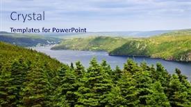  Presentation with newfoundland - Theme featuring scenic-view-of-placentia-bay background and a sky blue colored foreground