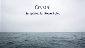  Presentation with scenic - Presentation consisting of scenic-view-of-sea background and a sky blue colored foreground