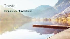  Presentation with mountain view california - Theme with scenic-view-of-sierra-nevada background and a sky blue colored foreground