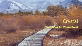  Presentation with mountain view california - Slide set enhanced with scenic-view-of-sierra-nevada background and a violet colored foreground