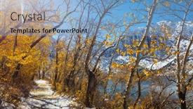  Presentation with mountain view california - Theme having scenic-view-of-sierra-nevada background and a light blue colored foreground