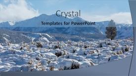  Presentation with mountain view california - Slide deck featuring scenic-view-of-sierra-nevada background and a light blue colored foreground