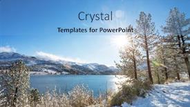  Presentation with mountain view california - Presentation consisting of scenic-view-of-sierra-nevada background and a  colored foreground