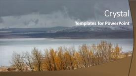  Presentation with mountain view california - Slides having scenic-view-of-sierra-nevada background and a gray colored foreground