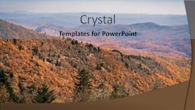  Presentation with blue ridge mountains - Presentation design featuring scenic-view-of-smoky-mountains background and a light blue colored foreground