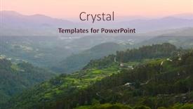  Presentation with scenic - Slides with scenic-view-of-sunset-mountains background and a lemonade colored foreground