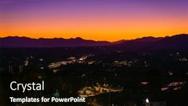  Presentation with asheville - Slide deck consisting of scenic-view-of-sunset-over background and a black colored foreground