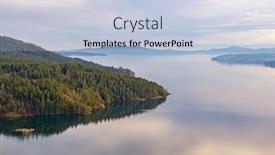  Presentation with british columbia - Presentation theme with scenic-view-of-the-ocean background and a light blue colored foreground