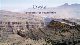  Presentation with oman - Colorful PPT theme enhanced with scenic-view-of-wadi-ghul backdrop and a sky blue colored foreground