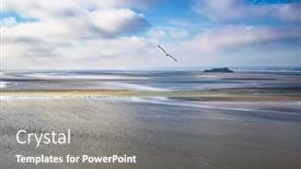  Presentation with scenic - Presentation enhanced with scenic-view-on-small-tombelaine background and a  colored foreground