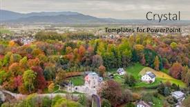  Presentation with scenic - Slide deck enhanced with scenic-view-opening-from-hohensalzburg background and a coral colored foreground