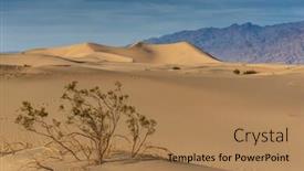 Presentation with scenic views - Beautiful PPT layouts featuring scenic views of an american desert backdrop and a coral colored foreground