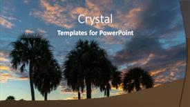  Presentation with scenic views - Audience pleasing slide set consisting of scenic-views-of-the-florida backdrop and a ocean colored foreground