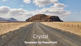  Presentation with scenic views - Presentation design consisting of scenic-views-of-the-ring background and a gray colored foreground