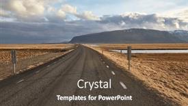  Presentation with scenic views - Presentation theme with scenic-views-of-the-ring background and a tawny brown colored foreground