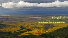  Presentation with vine - Presentation design having scenic vine route landscape in france background and a tawny brown colored foreground