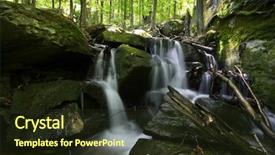  Presentation with rain water falling - Amazing slides having scenic water falls at allegheny backdrop and a  colored foreground